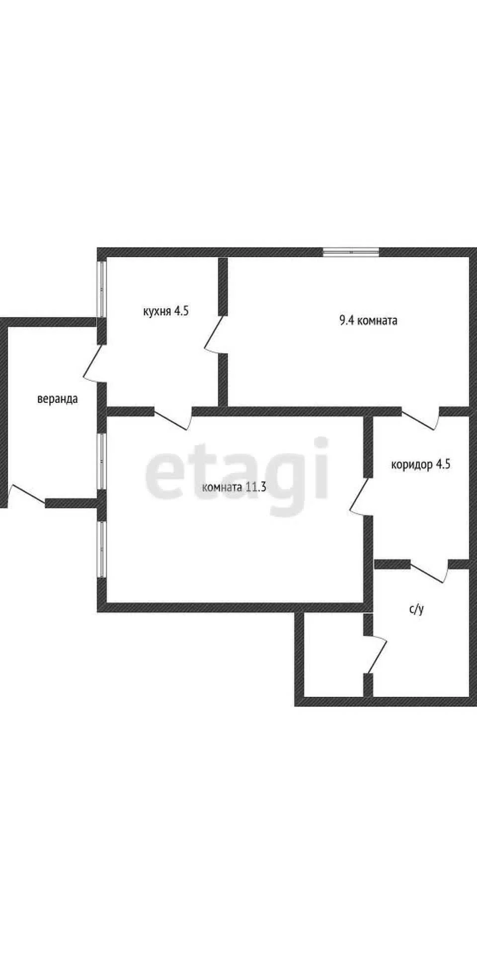 2-к квартира, 40.6м² (улица Гоголя, 40) - миниатюра 11