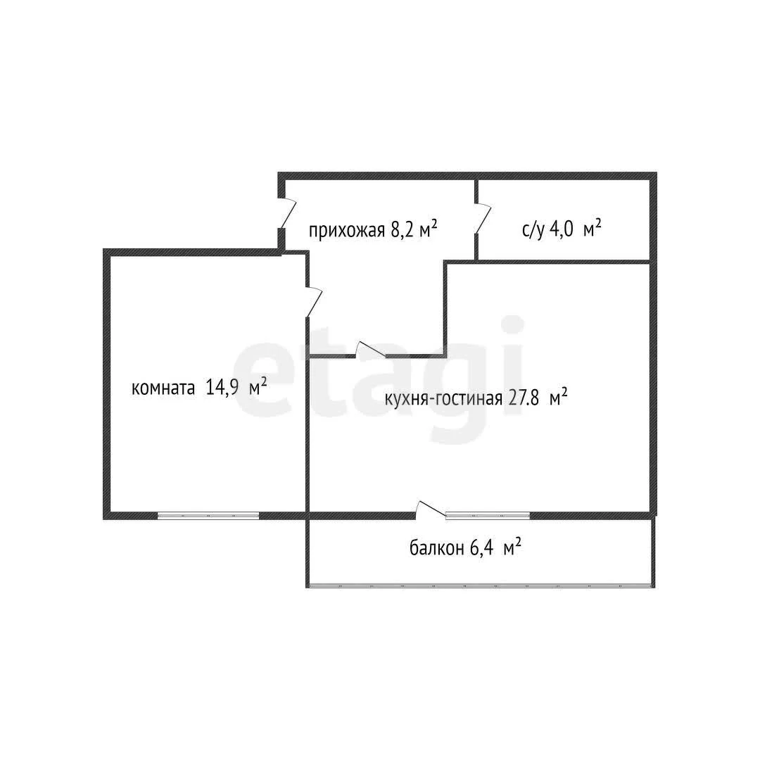 2-к квартира, 54.9м² (Средняя улица, 81/2) - миниатюра 22