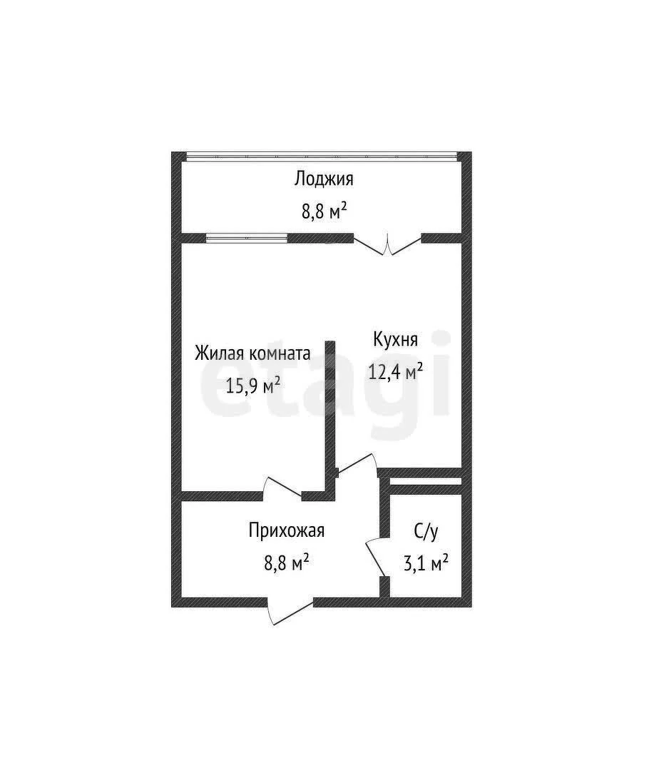 1-к квартира, 40.2м² (Агрономическая улица, 2/5лит1) - миниатюра 21
