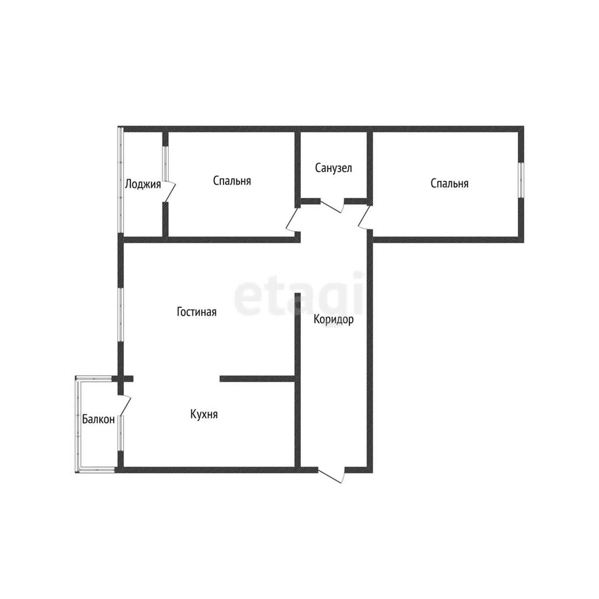 3-к квартира, 81.2м² (улица Героя Хабибуллина, 6) - миниатюра 16