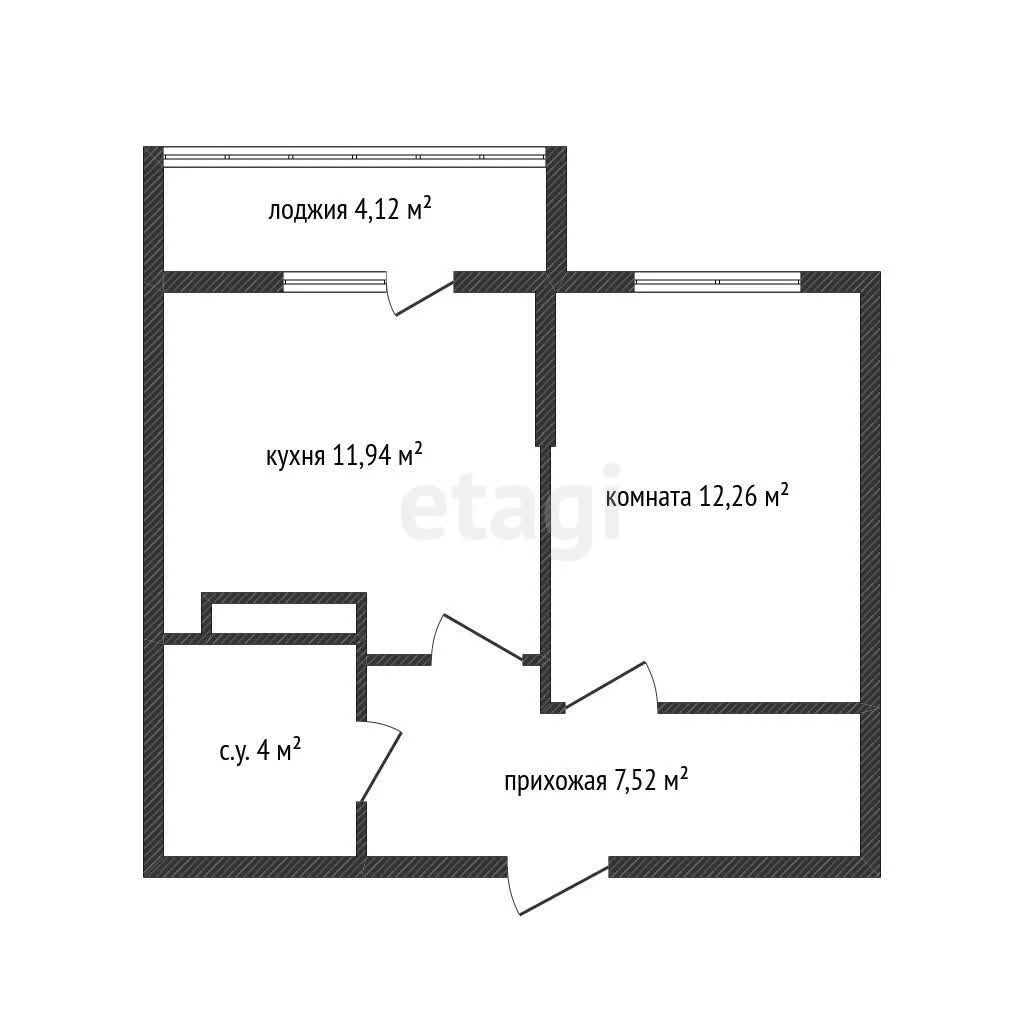 1-к квартира, 35.6м² (улица имени Героя Ростовского, 8к2) - миниатюра 10