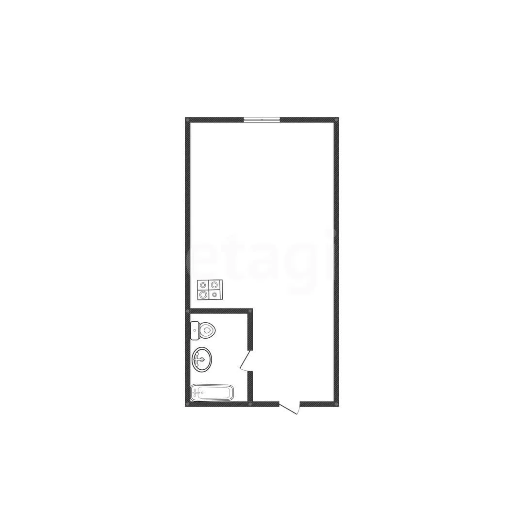 Студия, 19.5м² (улица Ивана Беличенко, ) - изображение 1