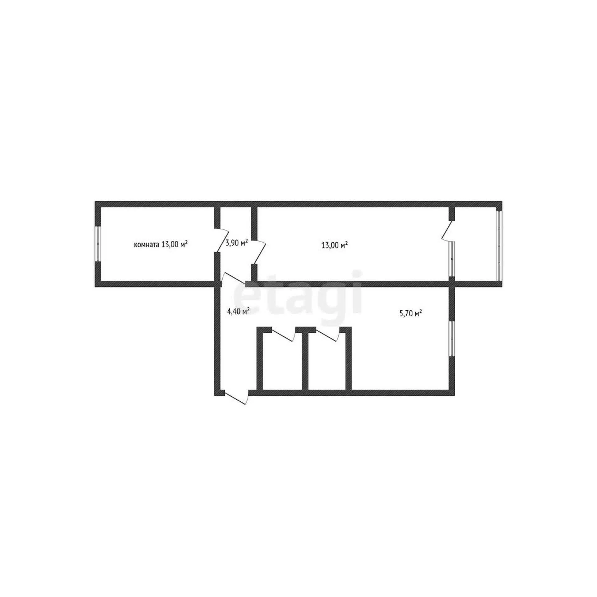 2-к квартира, 44.1м² (улица Гидростроителей, 51) - миниатюра 17