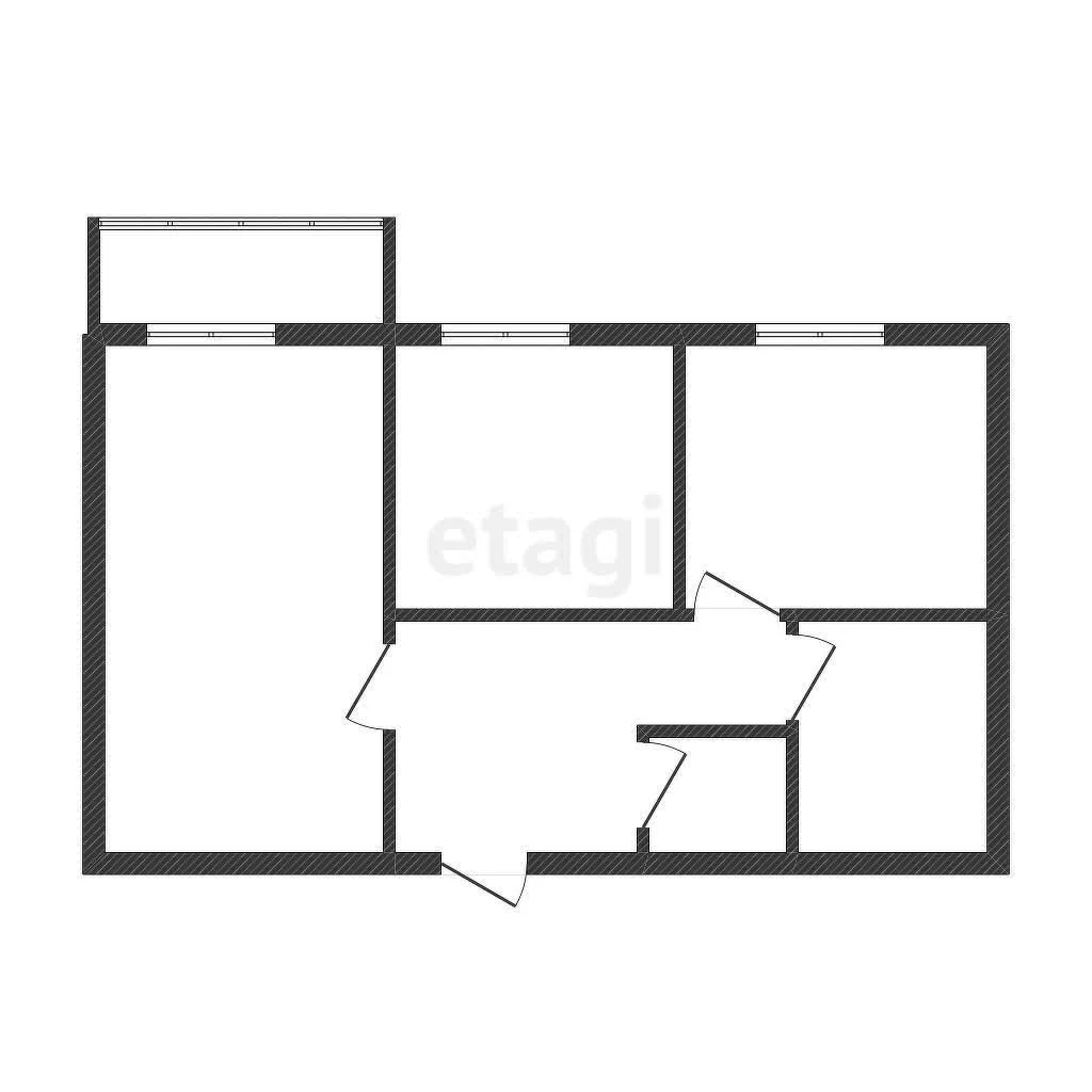 2-к квартира, 55.8м² (улица Лётчика Позднякова, 2к18) - миниатюра 7