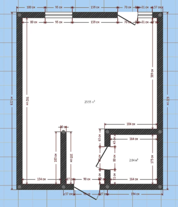 Студия, 28.2м² (улица им. Мурата Ахеджака, 12к1) - изображение 1