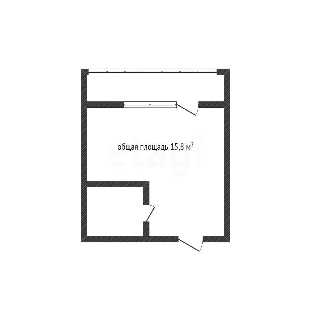 Студия, 15.8м² (улица Ивана Беличенко, 103) - изображение 1
