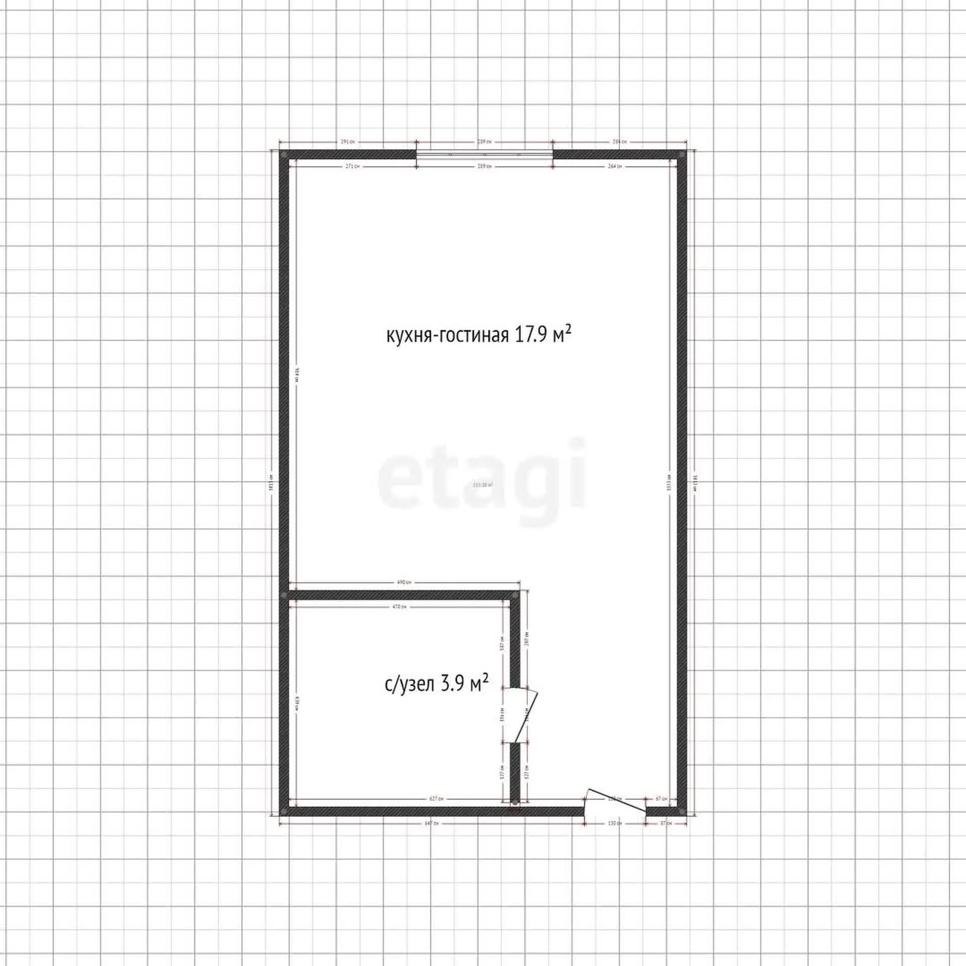 Студия, 21.2м² (улица Марины Цветаевой, ) - миниатюра 10