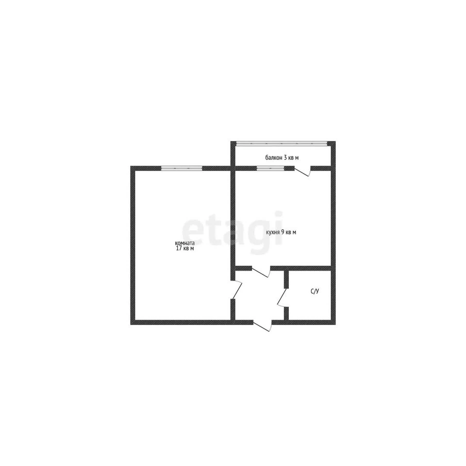 1-к квартира, 60.4м² (улица Котовского, 39) - миниатюра 6
