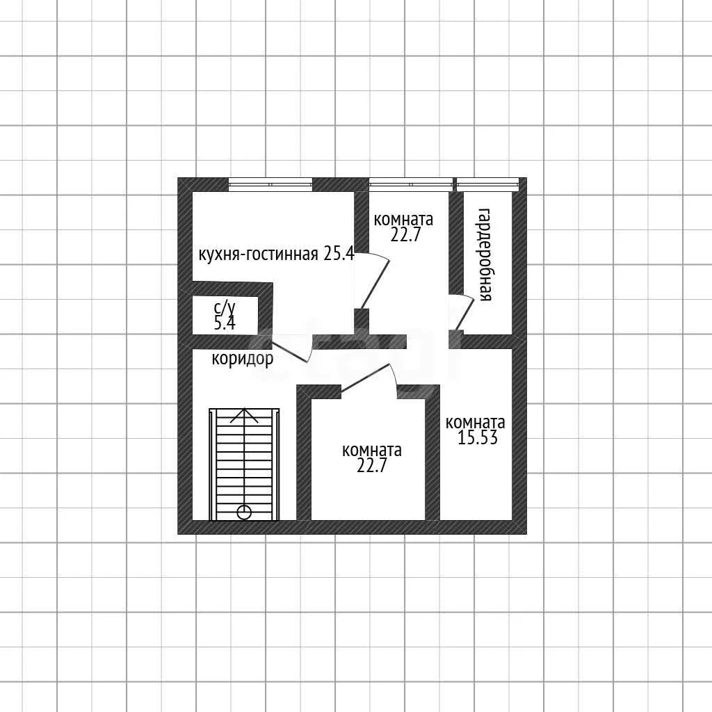 2-к квартира, 90м² (улица Дружбы, 57) - миниатюра 2