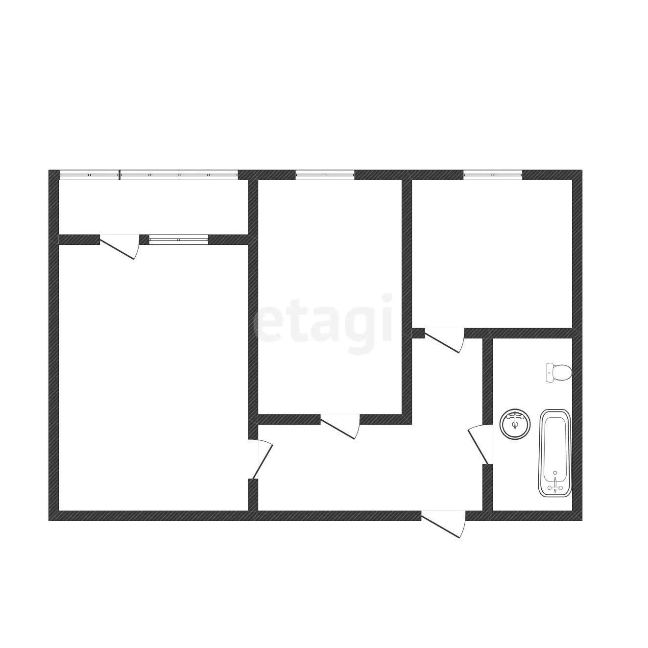 2-к квартира, 50.5м² (улица имени Владимира Жириновского, 1к1) - миниатюра 16