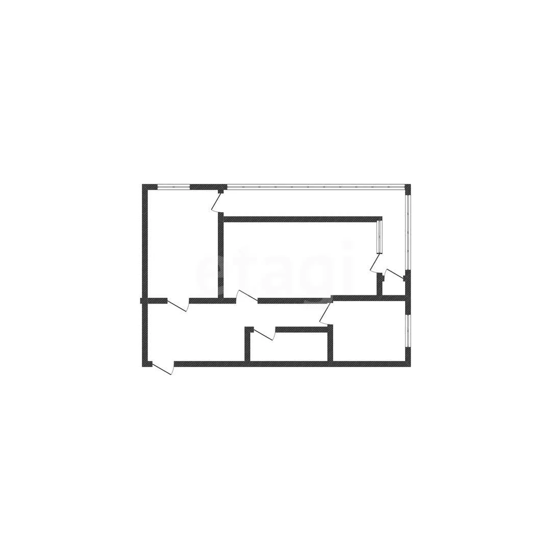 2-к квартира, 49.7м² (улица Западный Обход, 39/1к6) - изображение 1