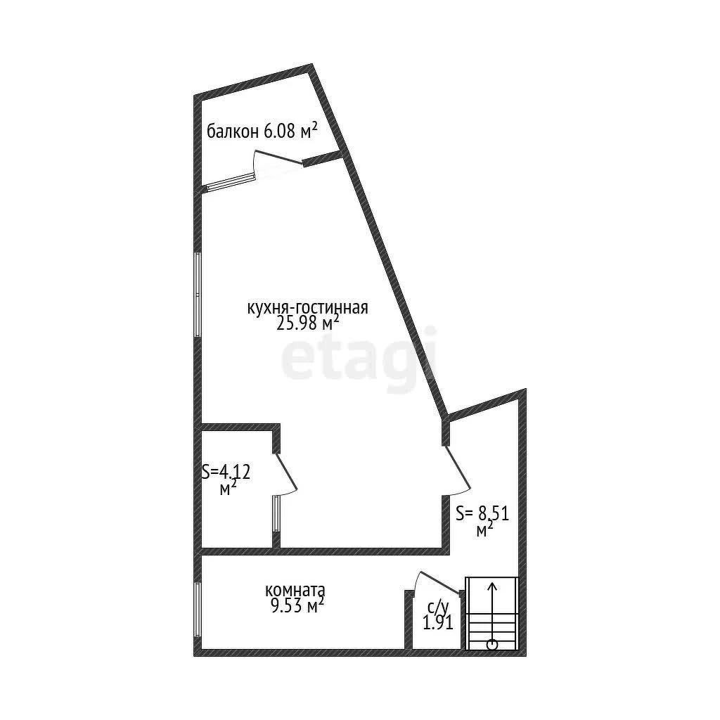 4-к+ квартира, 89.5м² (улица Героев-Разведчиков, 48) - миниатюра 19