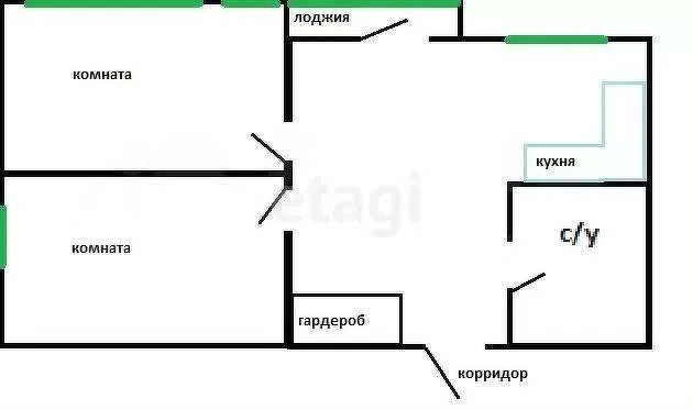 2-к квартира, 82м² (Минская улица, 121) - миниатюра 19
