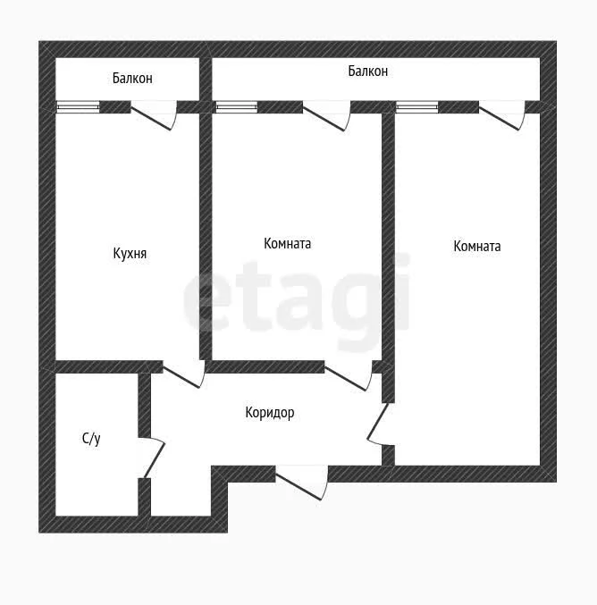 2-к квартира, 50.2м² (улица Западный Обход, 45к2) - миниатюра 7