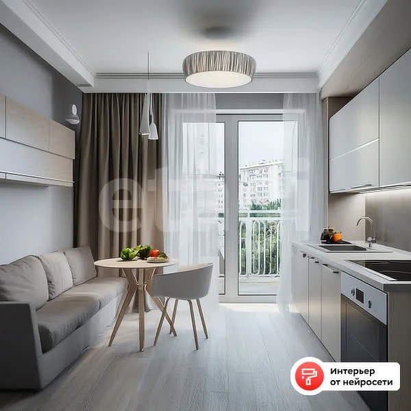 1-к квартира, 33.9м² (улица Петра Метальникова, 36) - миниатюра 4