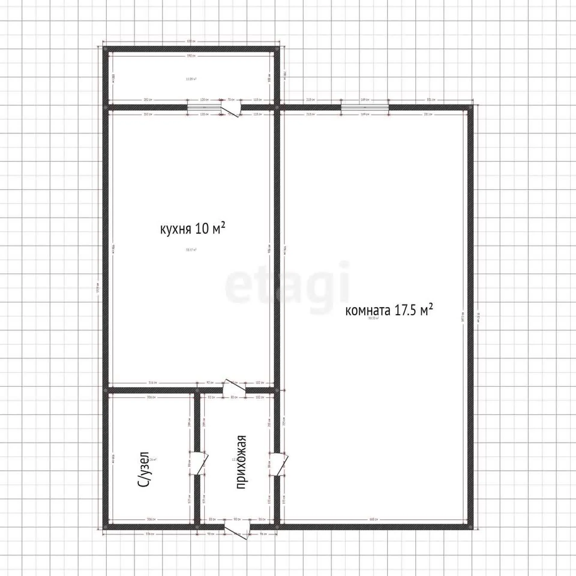 1-к квартира, 34.3м² (Зеленоградская улица, 34) - миниатюра 12