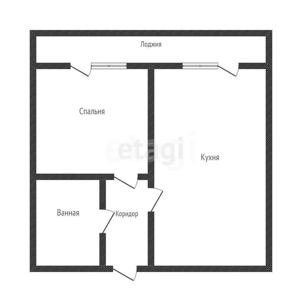 1-к квартира, 36м² (улица Автолюбителей, 1гс3) - изображение 1