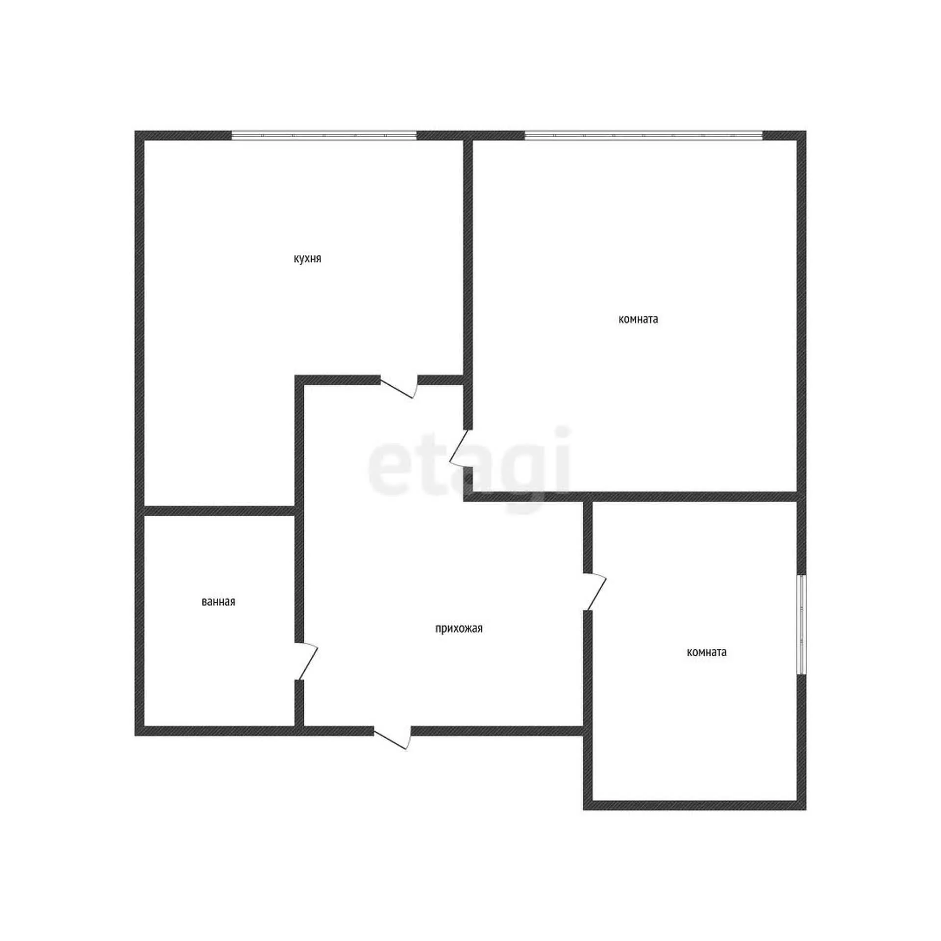 2-к квартира, 45.7м² (улица имени Мусоргского М.П., 6/1) - миниатюра 11