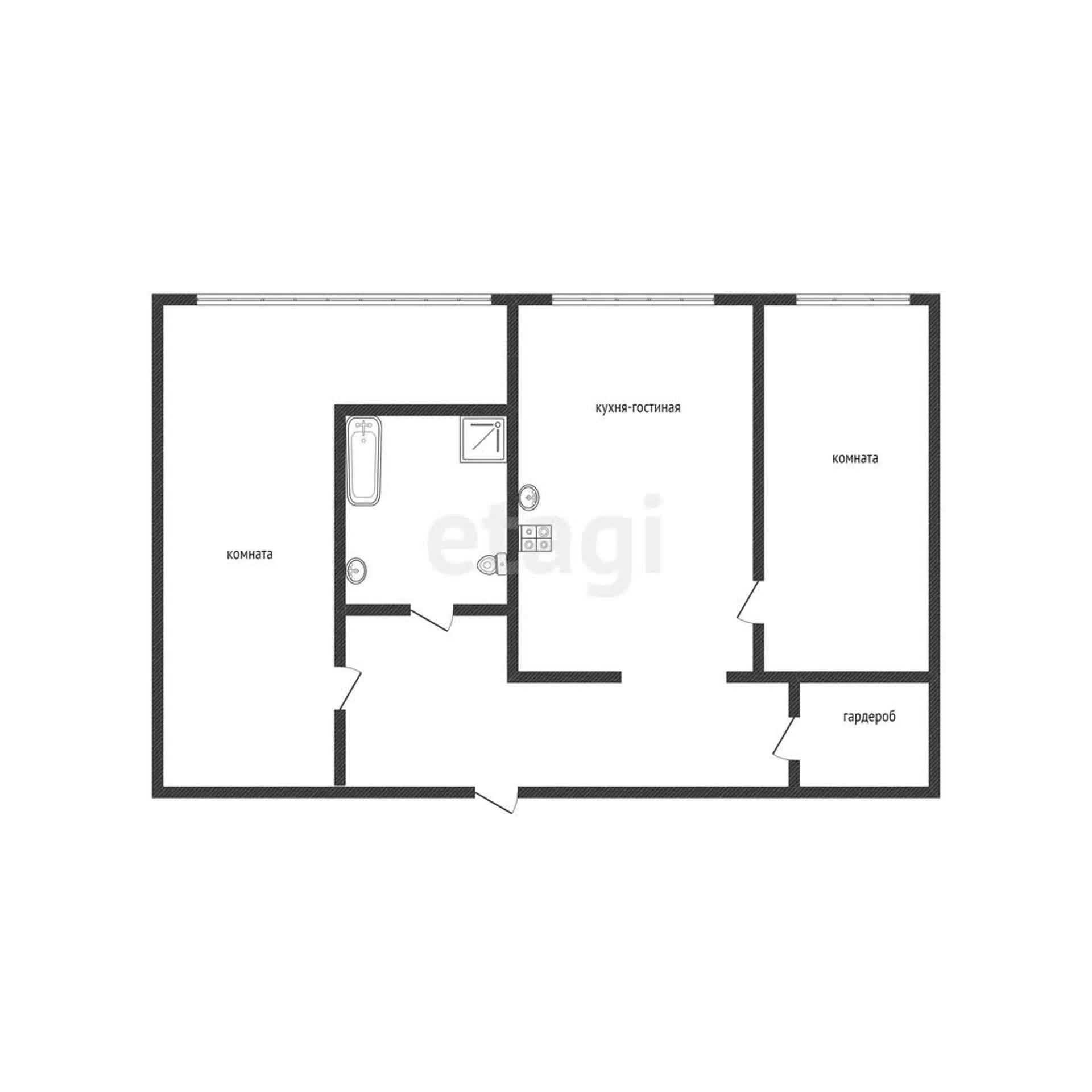 2-к квартира, 93м² (улица Будённого, 129) - миниатюра 13