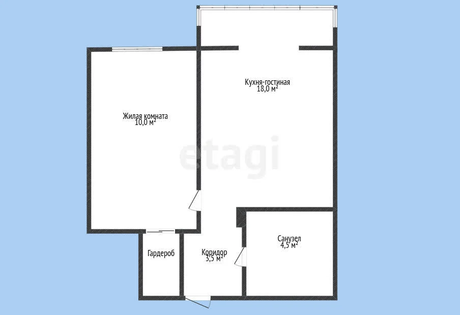 1-к квартира, 37м² (Душистая улица, 30к1) - миниатюра 17
