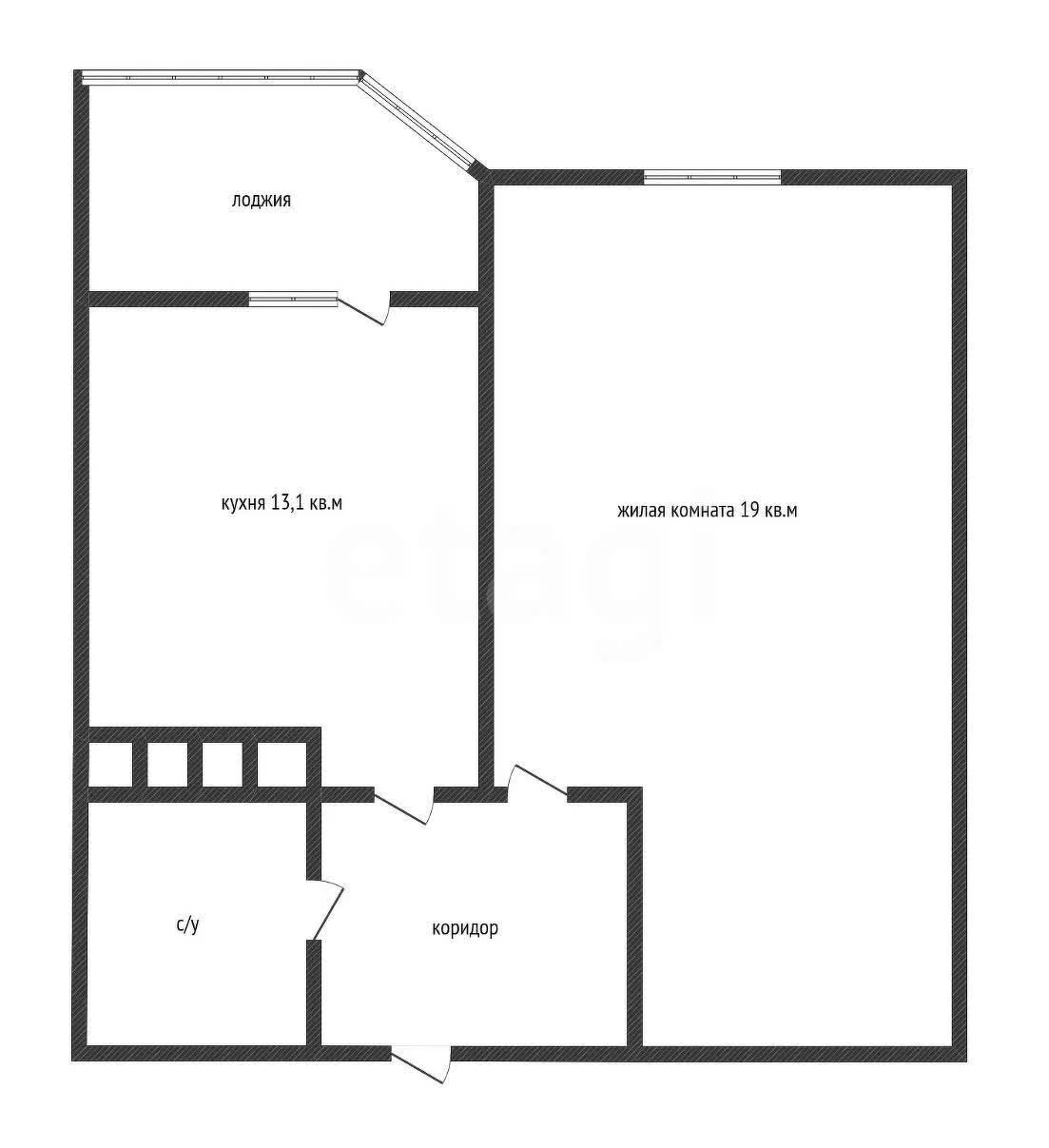 1-к квартира, 36.25м² (улица имени В.Н. Мачуги, 166бк1) - миниатюра 2