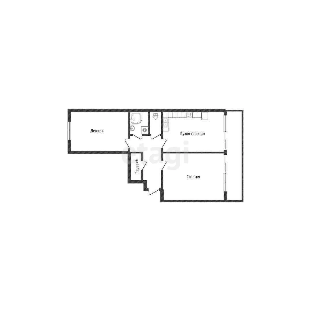 2-к квартира, 72.1м² (Октябрьская улица, 181к2) - миниатюра 24