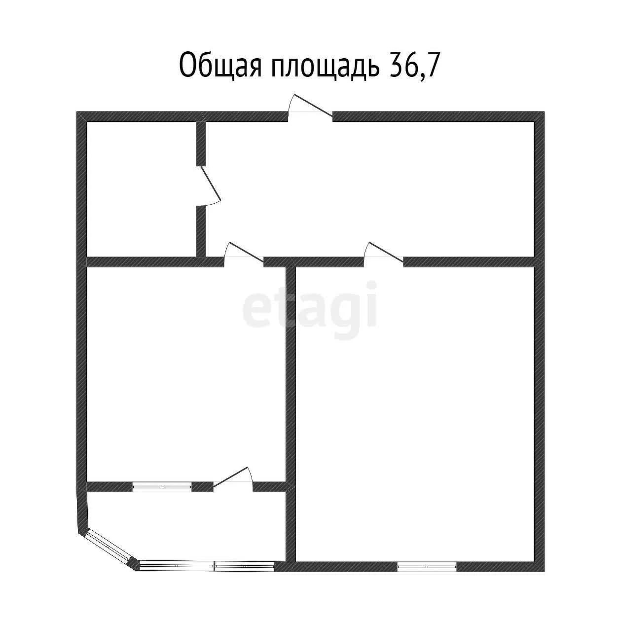 1-к квартира, 36.7м² (Колхозная улица, 5/2к3) - миниатюра 8