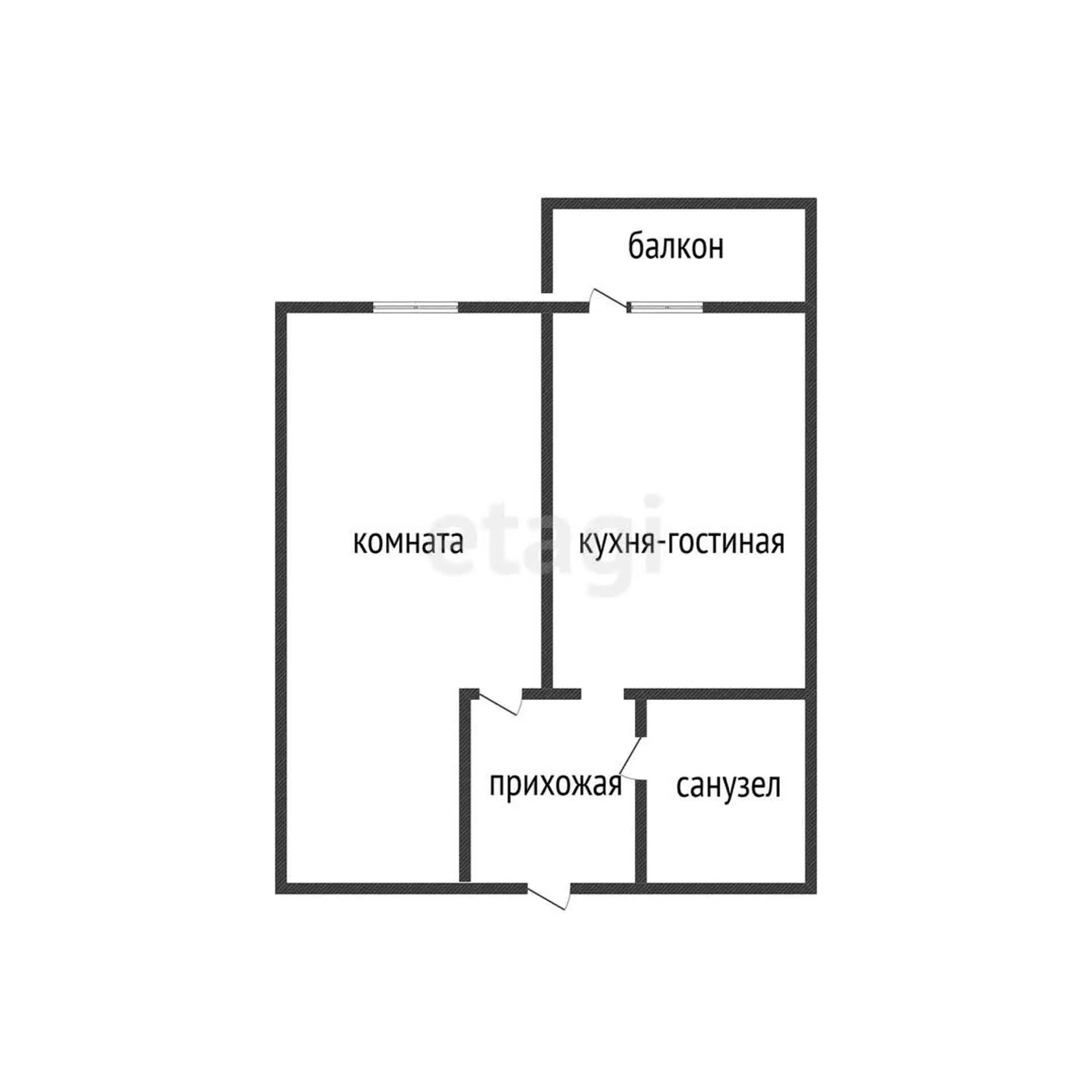 1-к квартира, 37.9м² (улица Снесарева, 17/1к1) - миниатюра 9