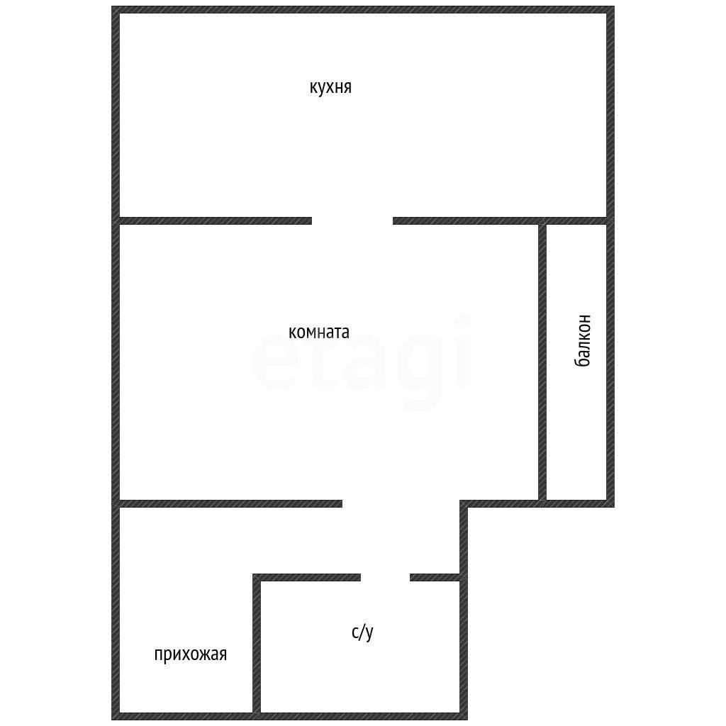 1-к квартира, 40.9м² (Агрономическая улица, 2/5лит1)