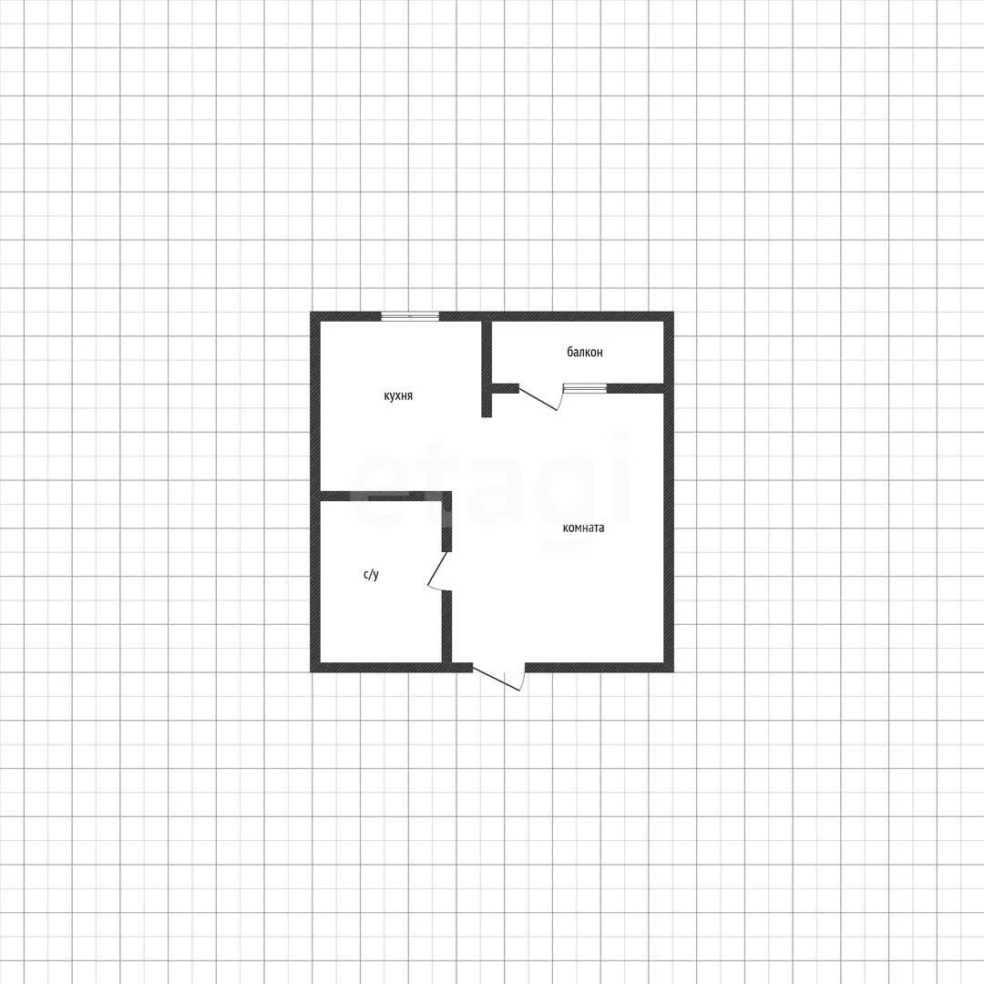 Студия, 22.1м² (улица Лётчика Позднякова, 2) - изображение 1