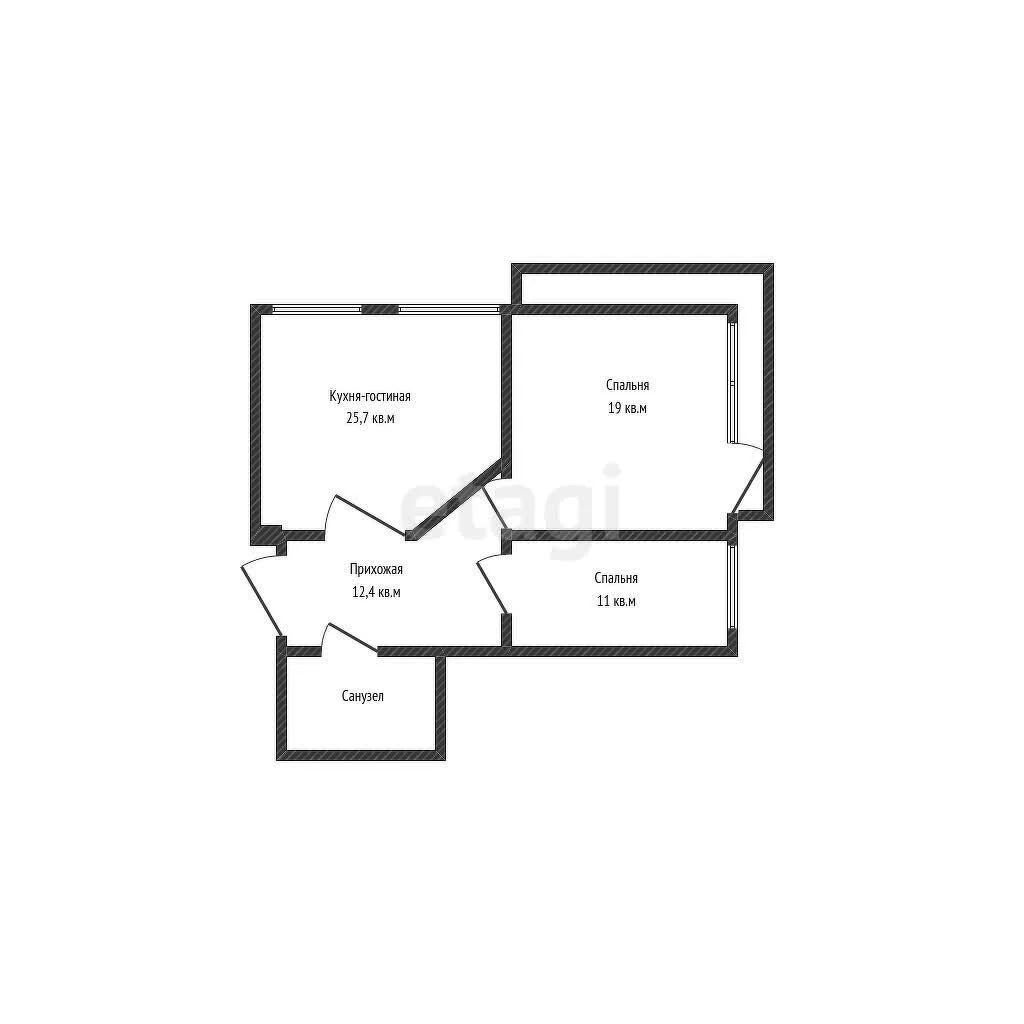3-к квартира, 74.9м² (улица имени 40-летия Победы, 115) - миниатюра 36