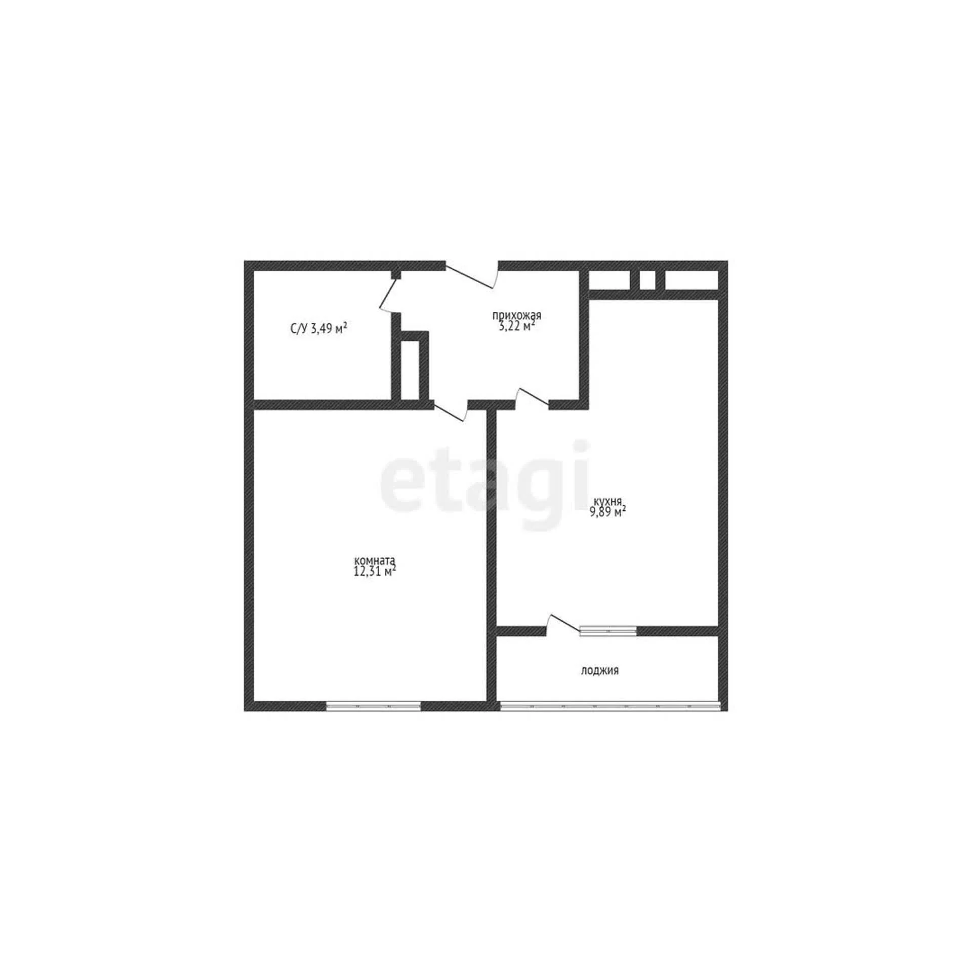 1-к квартира, 30.34м² (Воронежская улица, 47/11) - миниатюра 10