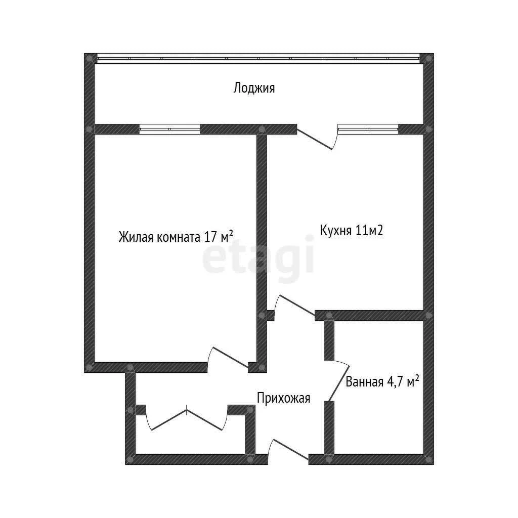 1-к квартира, 39м² (Фабричная улица, 4) - миниатюра 8