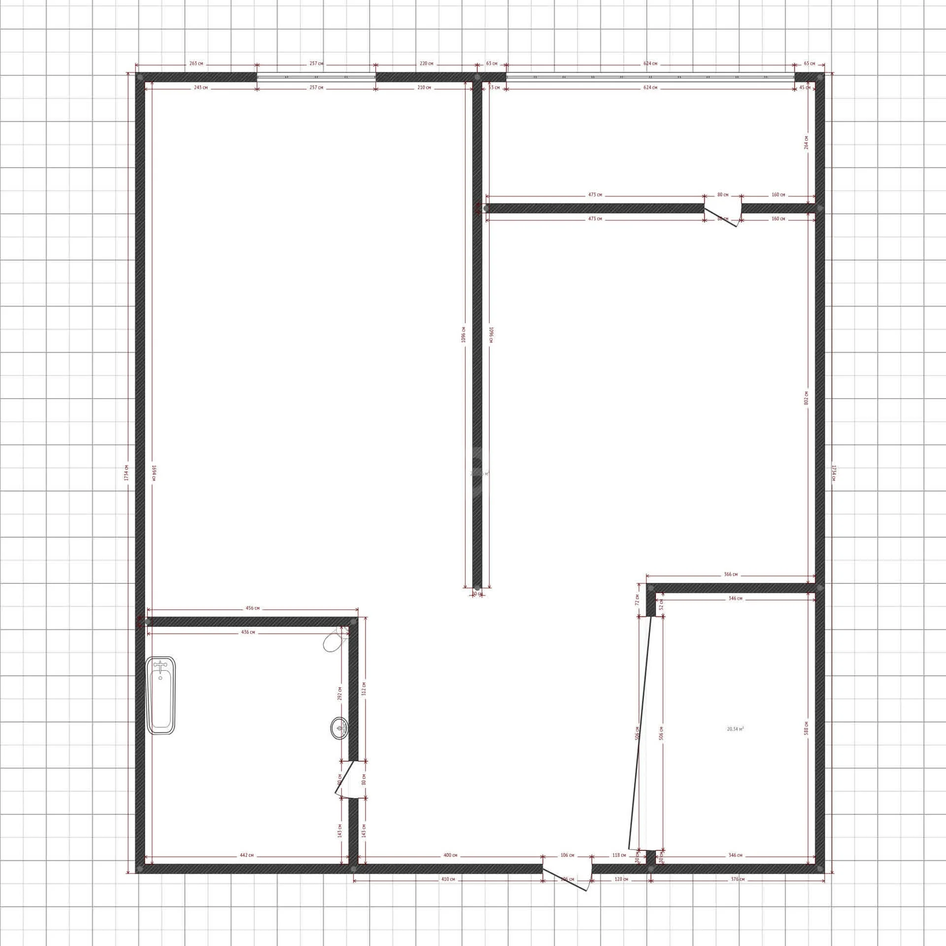 1-к квартира, 31.6м² (Российская улица, 267к3) - миниатюра 16