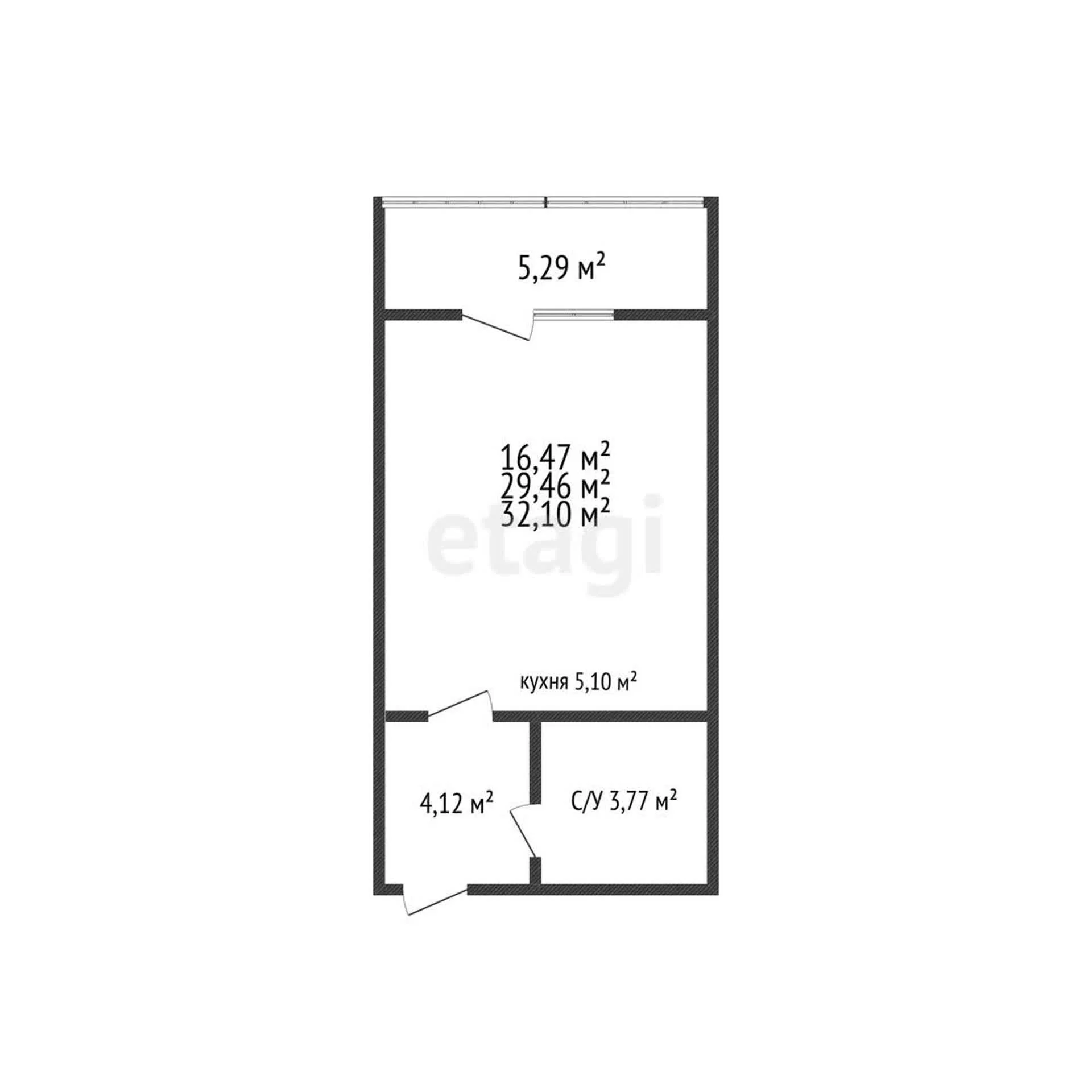 Студия, 29.6м² (улица имени Ф.И. Шаляпина, 30/1) - миниатюра 9