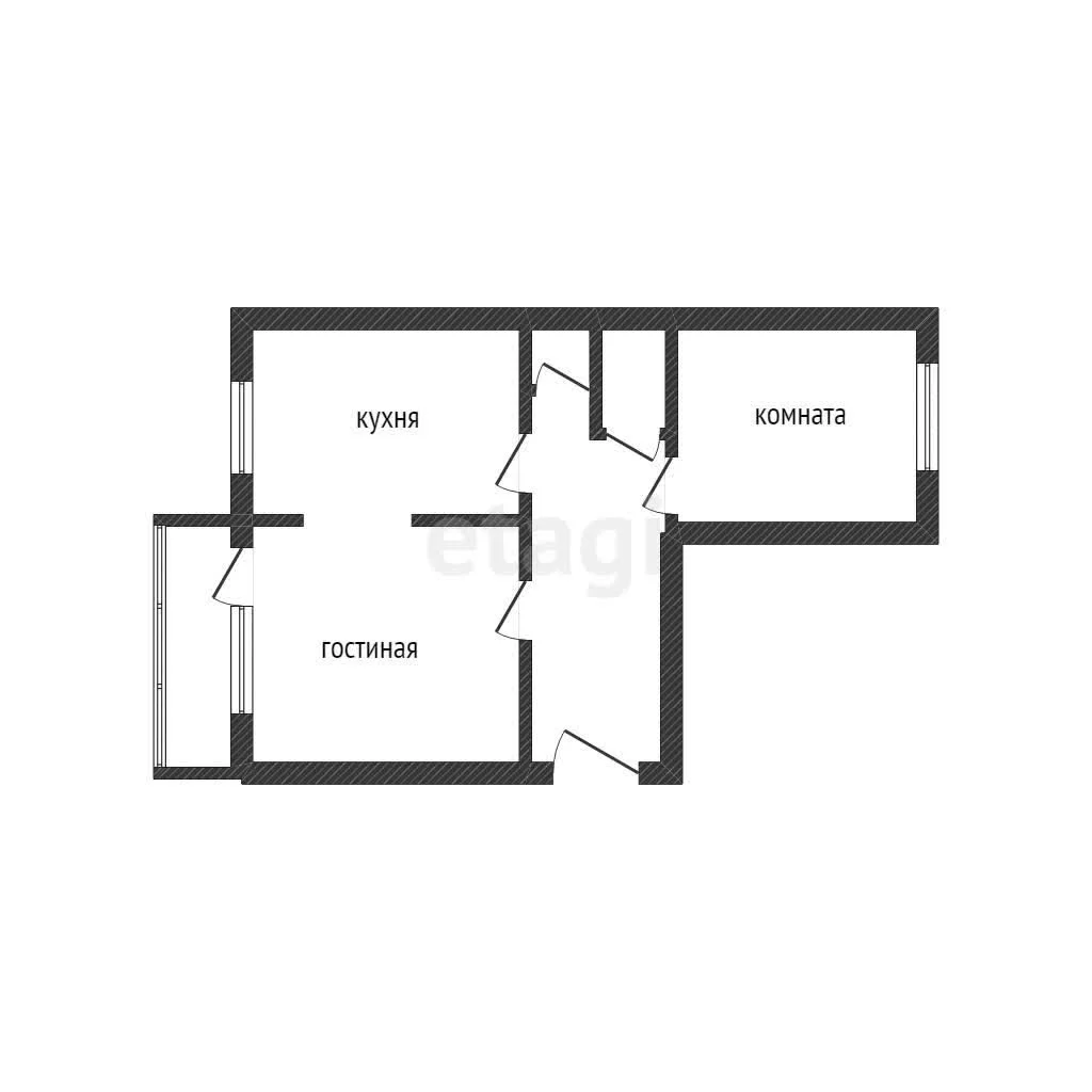2-к квартира, 61.4м² (Харьковская улица, 77/1) - миниатюра 20