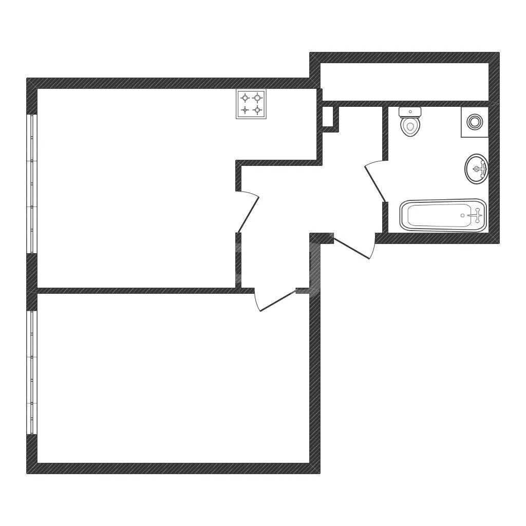 1-к квартира, 55.4м² (улица имени 40-летия Победы, 33г) - изображение 1