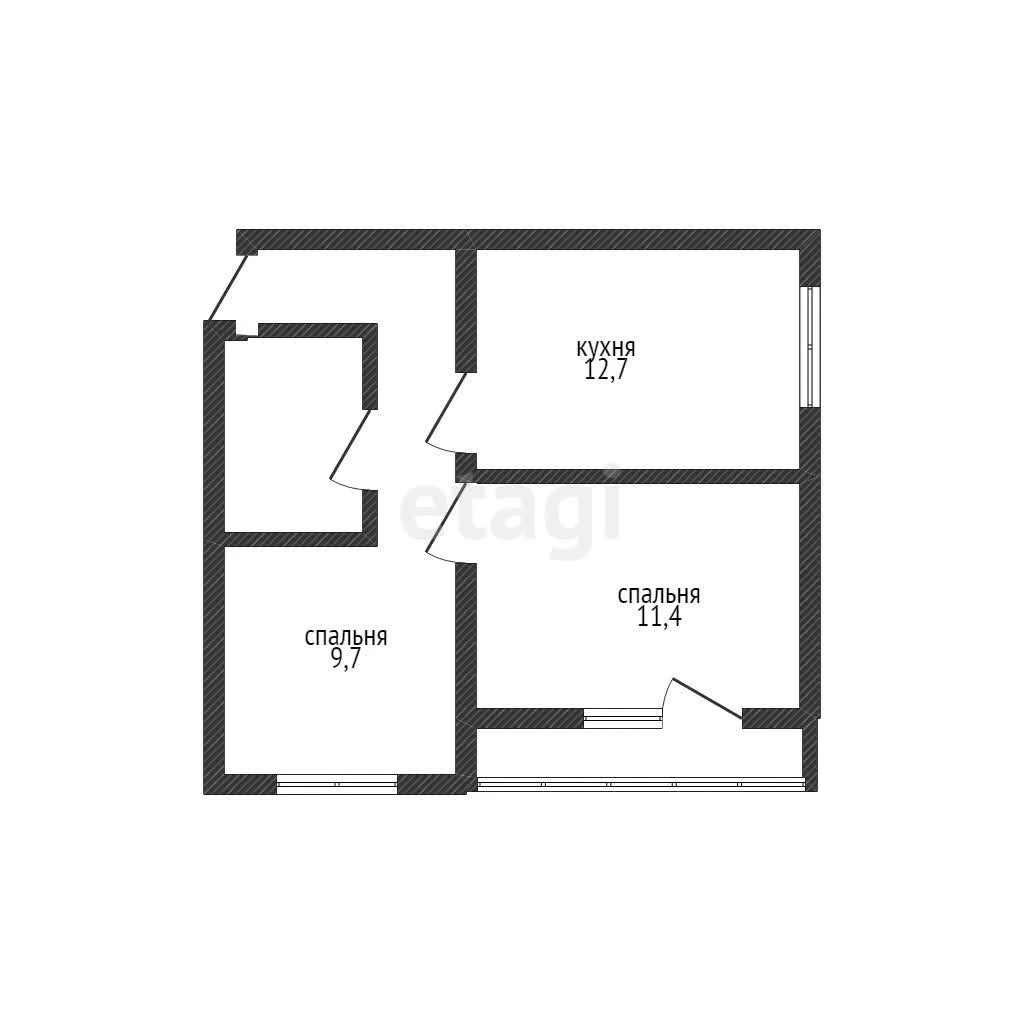 2-к квартира, 48.9м² (улица имени Героя Ростовского, 8к1) - миниатюра 8