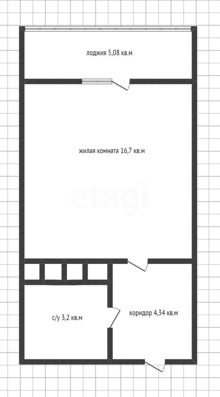 Студия, 24.2м² (Природная улица, 10бк2) - миниатюра 2