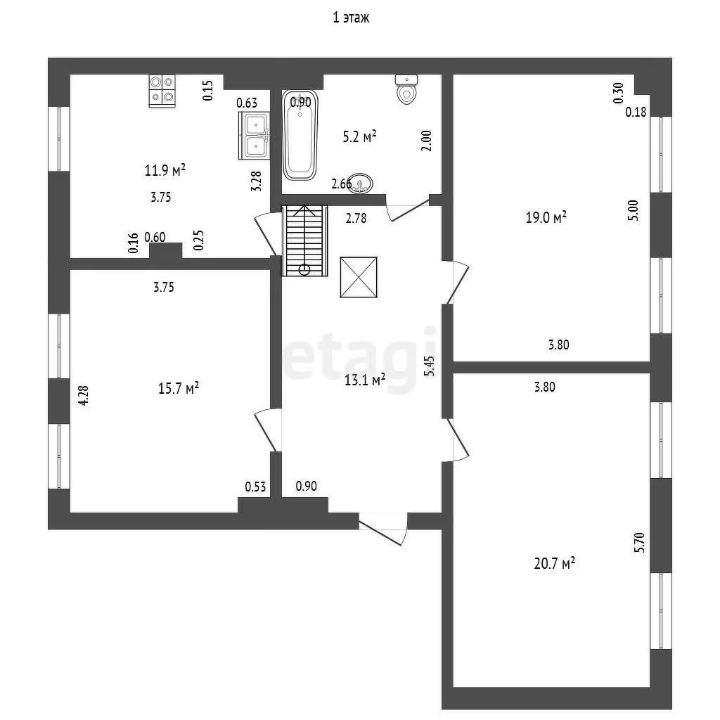 3-к квартира, 144м² (Красная улица, 74) - миниатюра 9