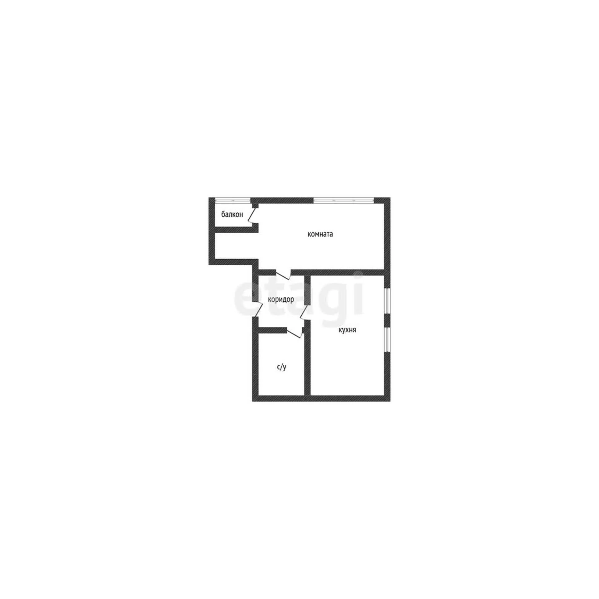 1-к квартира, 32.8м² (Измаильская улица, 19) - миниатюра 13