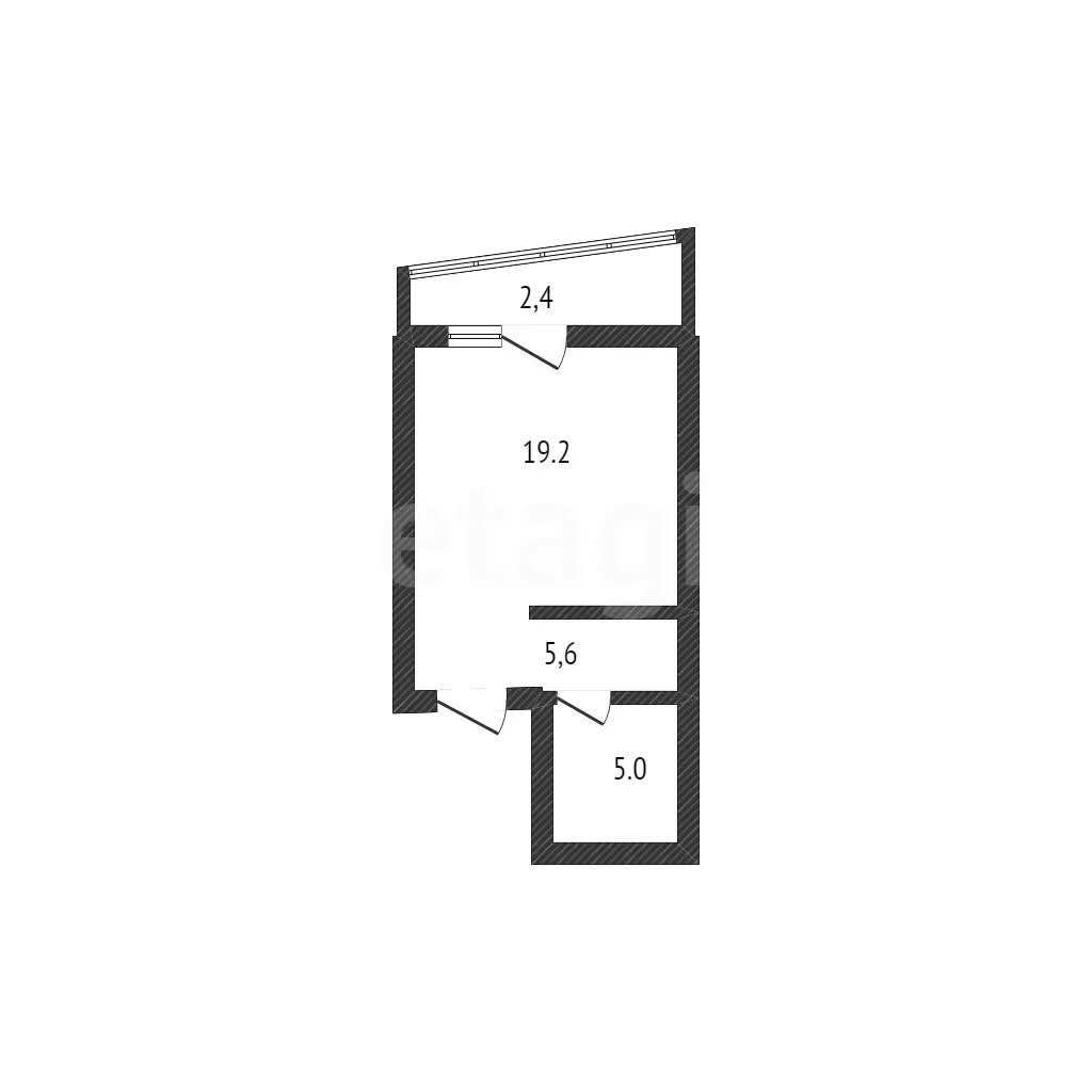 Студия, 30.1м² (улица имени В.Н. Мачуги, 166к2) - изображение 1