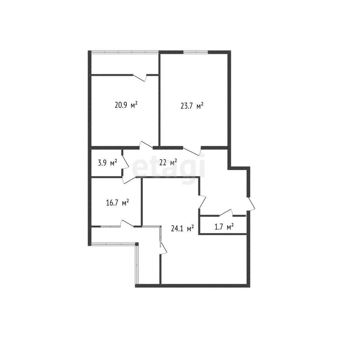 3-к квартира, 113м² (Российская улица, 72/2) - миниатюра 44
