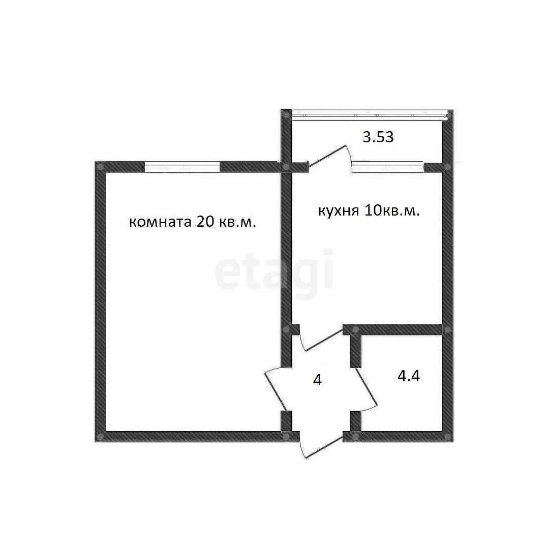 1-к квартира, 39.5м² (Севастопольская улица, 2/3) - миниатюра 9