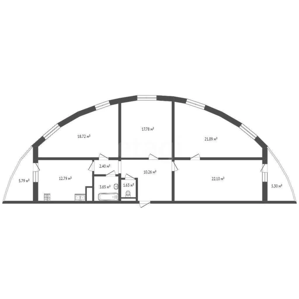 4-к+ квартира, 111.6м² (улица Вишняковой, 1/23к1) - миниатюра 2