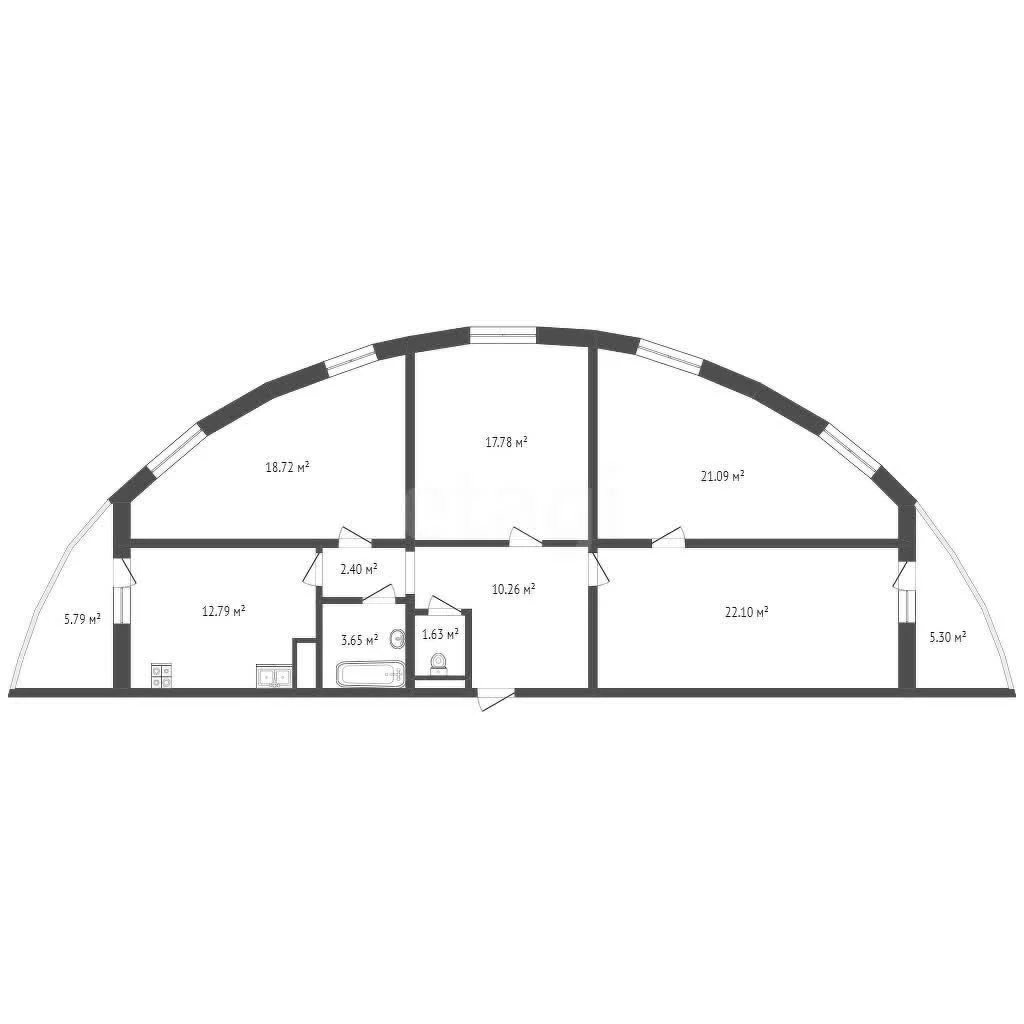 4-к+ квартира, 111.6м² (улица Вишняковой, 1/23к1) - миниатюра 26