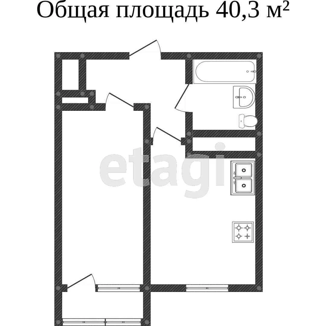 1-к квартира, 40м² (Душистая улица, 77к1) - миниатюра 19