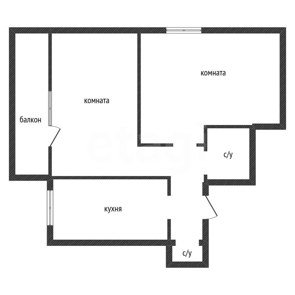 2-к квартира, 61м² (улица Евгении Жигуленко, 7к1) - миниатюра 24