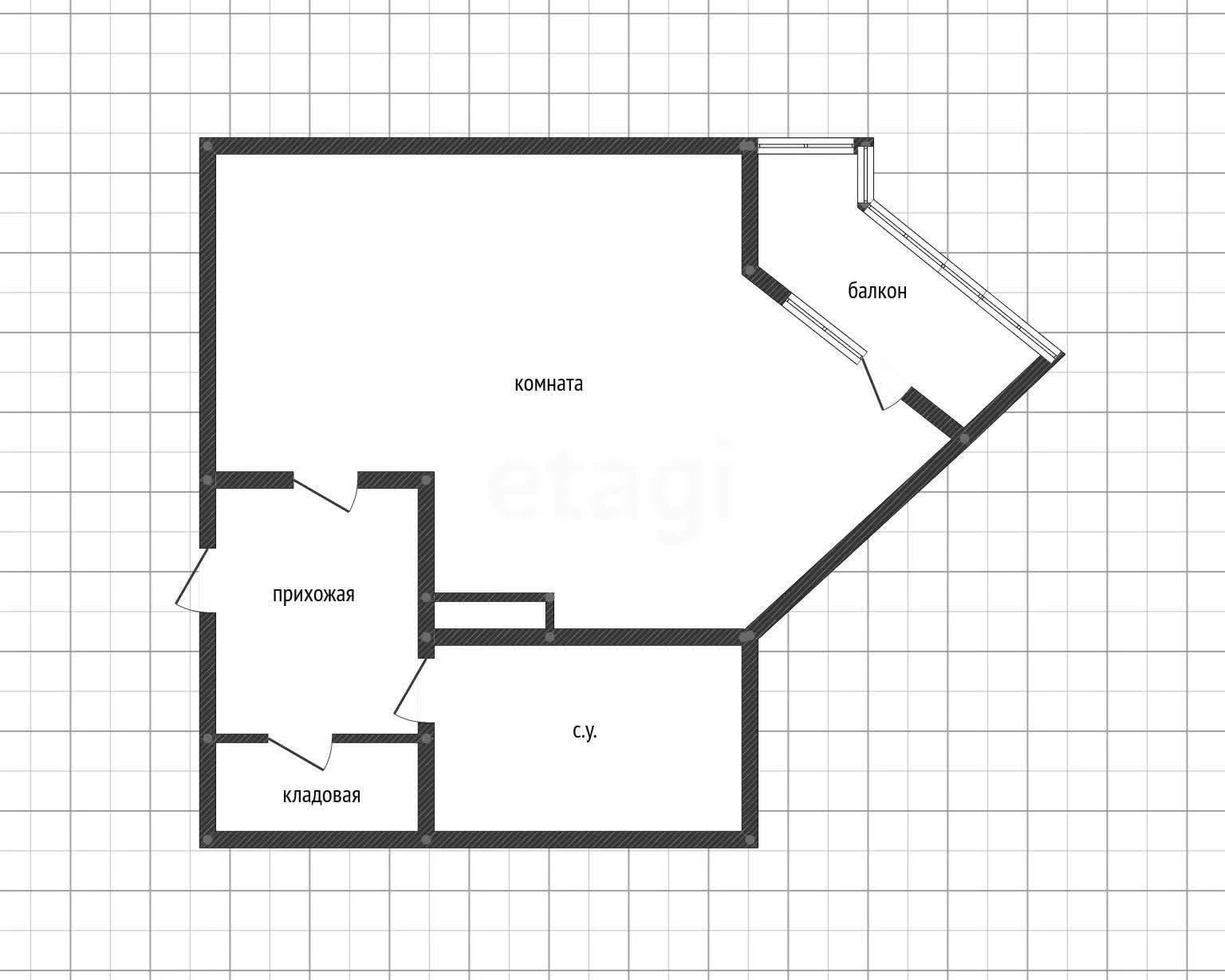 Студия, 32.9м² (Душистая улица, 60к2) - изображение 1