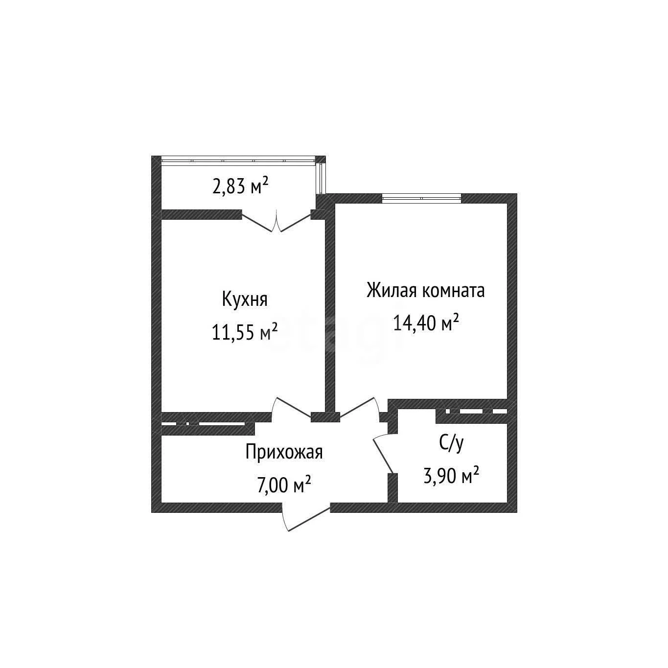 1-к квартира, 37м² (Тополиная улица, 40/1с2) - миниатюра 15